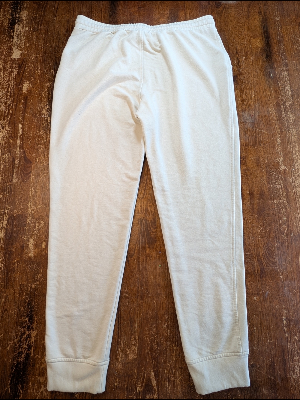 Quince SuperSoft Fleece Jogger Sweatpants Womens Medium Ivory Activewear Pant - Picture 9 of 9